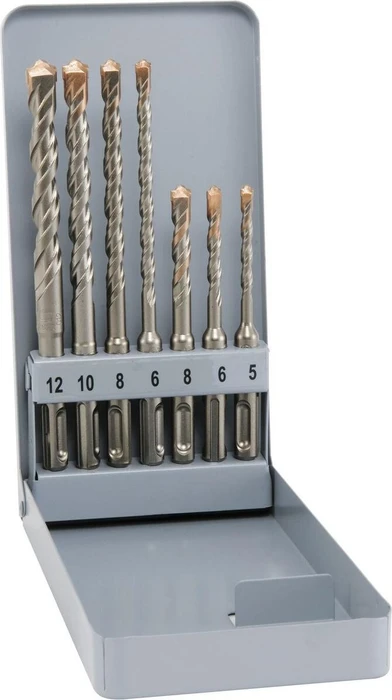 Alpen F4 forte KM7 SDS-plus Hammerbohrer-Sortiment inkl. Werkzeugbox, 7-tlg.