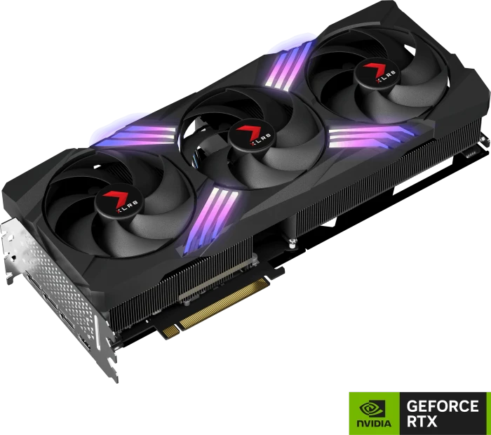 PNY GeForce RTX 4070 Ti SUPER XLR8 Gaming Verto Epic-X RGB Overclocked Triple Fan, 16GB GDDR6X, HDMI, 3x DP