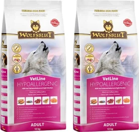 Wolfsblut VetLine, Hypoallergenic, mit Pferd und Süßkartoffeln, 24kg (2x 12kg)