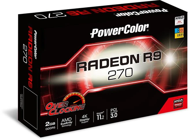 PowerColor Radeon R9 270 OC, 2GB GDDR5, DVI, HDMI, DP