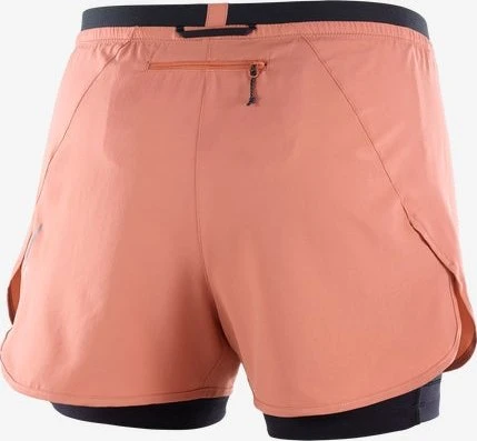 Salomon Cross 2in1 Laufhose kurz light mahagony (Damen)