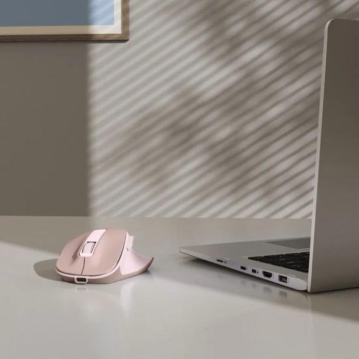 Hama MW-500 Ergonomic Silent Wireless rosa, USB