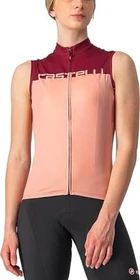 Castelli Velocissima Trikot ärmellos blush/bordeaux (Damen)