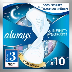 Always Infinity FlexProtect night, 10 Stück