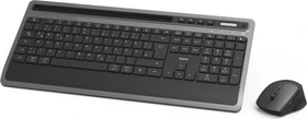 Hama KMW-600 Plus Funk Tastatur und Maus Set, schwarz/anthrazit, USB/Bluetooth, DE