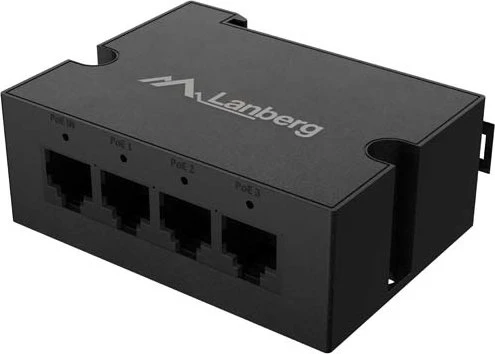Lanberg DIN Railmount Gigabit Switch, 4x RJ-45, 85W PoE++ PD