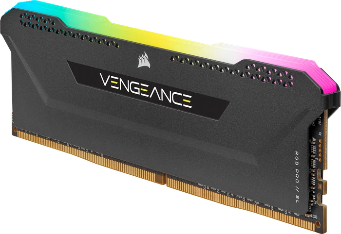 Corsair Vengeance RGB PRO SL schwarz UDIMM 32GB Kit, DDR4-3200, CL16-20-20-38