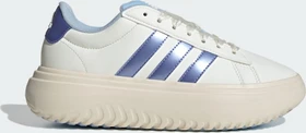 adidas Grand Court Platform off white/blue spark met./wonder white (Damen)