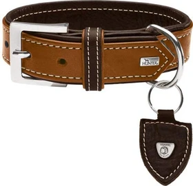 Hunter Tara Hundehalsband, Leder, Juchtenleder, belastbar, 80 XL, dunkelbraun