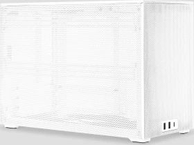 SSUPD Meshroom D, weiß, Variant A, 1x USB-C 3.1, 2x USB-A 3.0, Mini-ITX