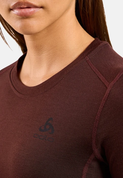 Odlo Natural Merino 200 Baselayer Funktionsshirt langarm fudge (Damen)