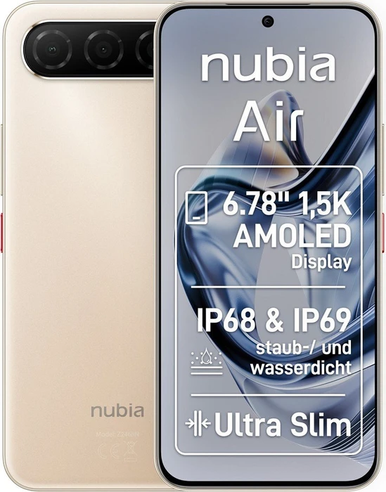 Nubia Air titanium desert
