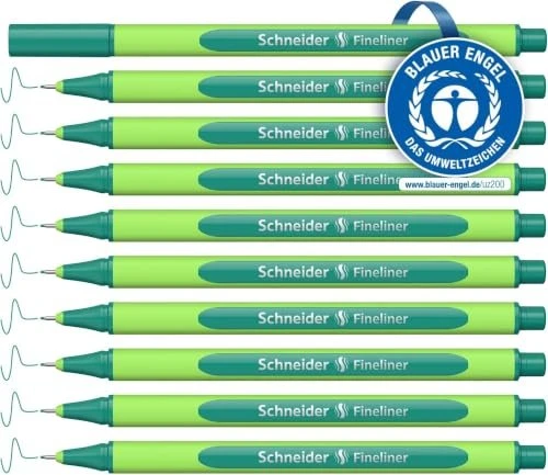 Schneider Line-Up Tintenroller (Mine) nautic green, 10er-Pack