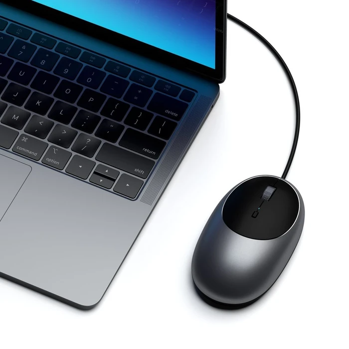 Satechi C1 USB-C Wired Mouse Space Gray, USB-C
