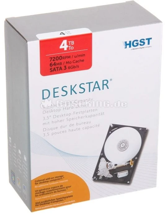 HGST Deskstar IDK 4TB, 512e / 3.5" / SATA 6Gb/s