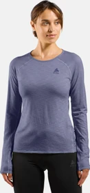 Odlo X-Alp Performance Wool 115 Laufshirt langarm skipper blue melange (Damen)