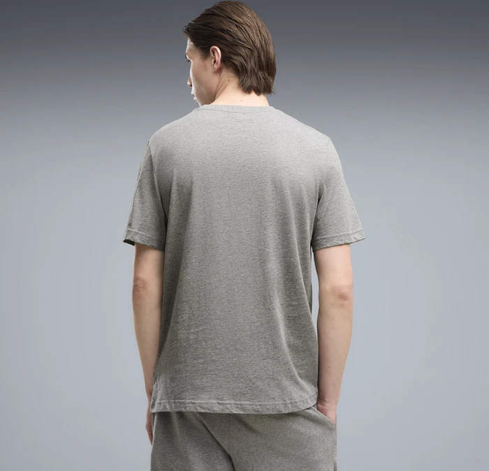 Puma Essentials Small No.1 Logo T-Shirt kurzarm medium grey heather