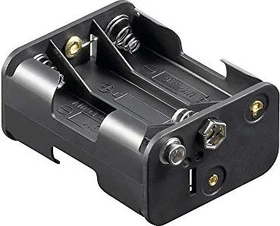 Wentronic Goobay Batteriehalter 6x AA mit Druckknopfanschluss