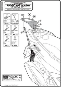 Givi SR5600 Topcaseträger/Montagesatz