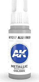 AK-Interactive 3rd Gen Acrylic Colors Metallic Modelling Colors aluminium, 17ml