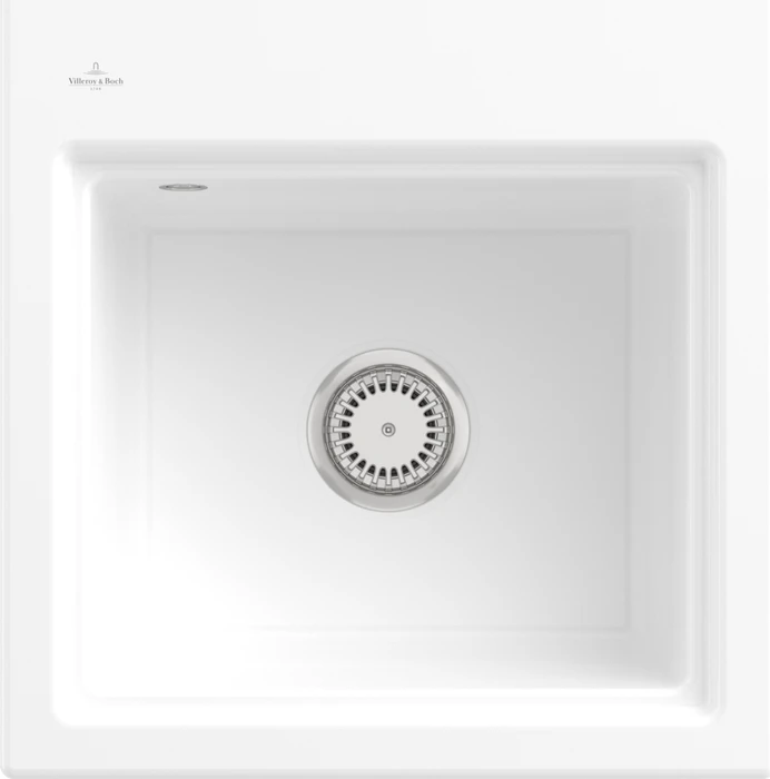 Villeroy & Boch Subway Style 50 S Einbau Becken mittig weiß alpin