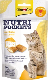 Gimborn GimCat Nutri Pockets - Käse & Taurin, 180g (3x 60g)