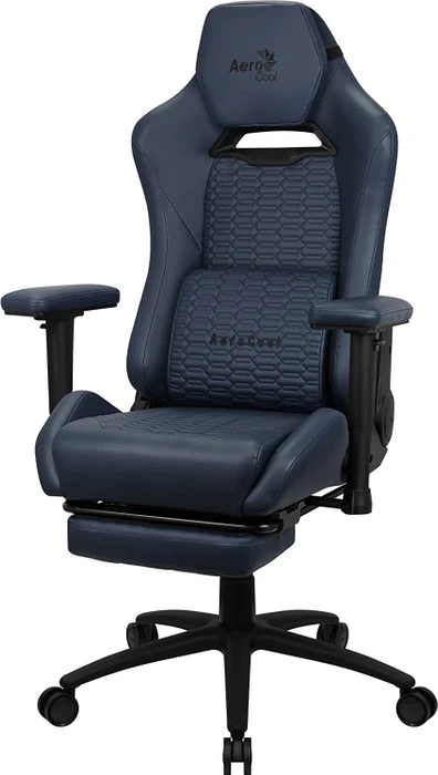 AeroCool ROYAL Leatherette Navy Blue Gamingstuhl, dunkelblau