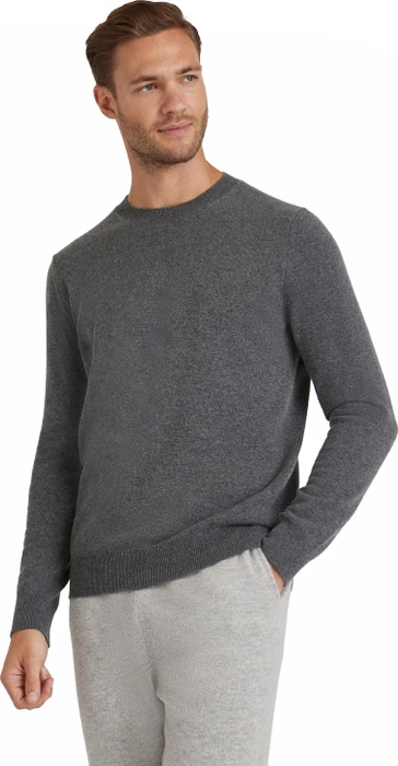 Falke Luxury Rundhals Pullover dark grey-heather (Herren)