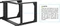 Intellinet 19" 2-Pfosten Laborgestell 6HE, zur Wandmontage, 2 Tragschienen, Flatpack, RAL 9004, 450mm tief Vorschaubild
