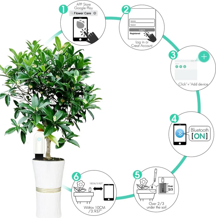 Xiaomi HHCC Mi Flower Care Max Sensor, Feuchtesensor (verschiedene Markenbezeichnungen)