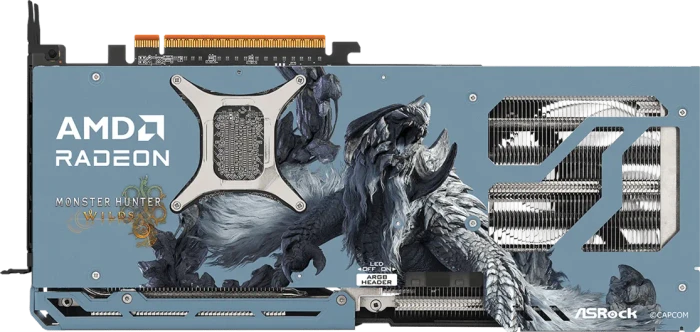 ASRock Radeon RX 9070 XT Monster Hunter Wilds Edition 16GB, RX9070XT MH 16G, 16GB GDDR6, HDMI, 3x DP