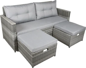Garden Pleasure Malta Loungesofa grau