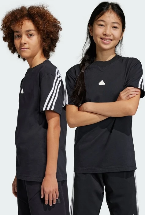 adidas Future Icons 3-Streifen T-Shirt kurzarm schwarz/weiß (Junior)