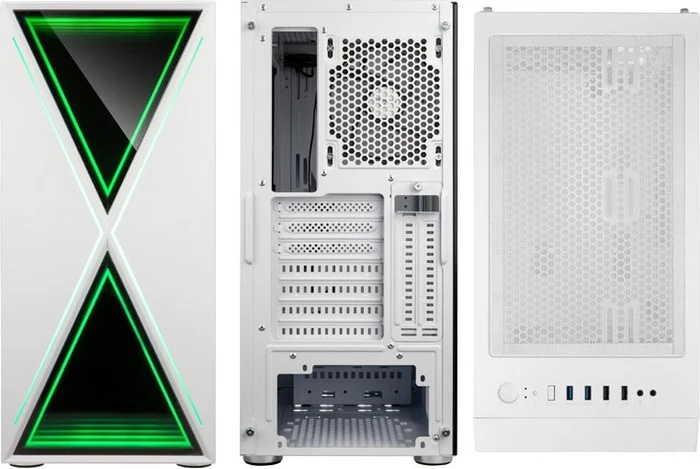 Kolink Void X White, weiß, Glasfenster