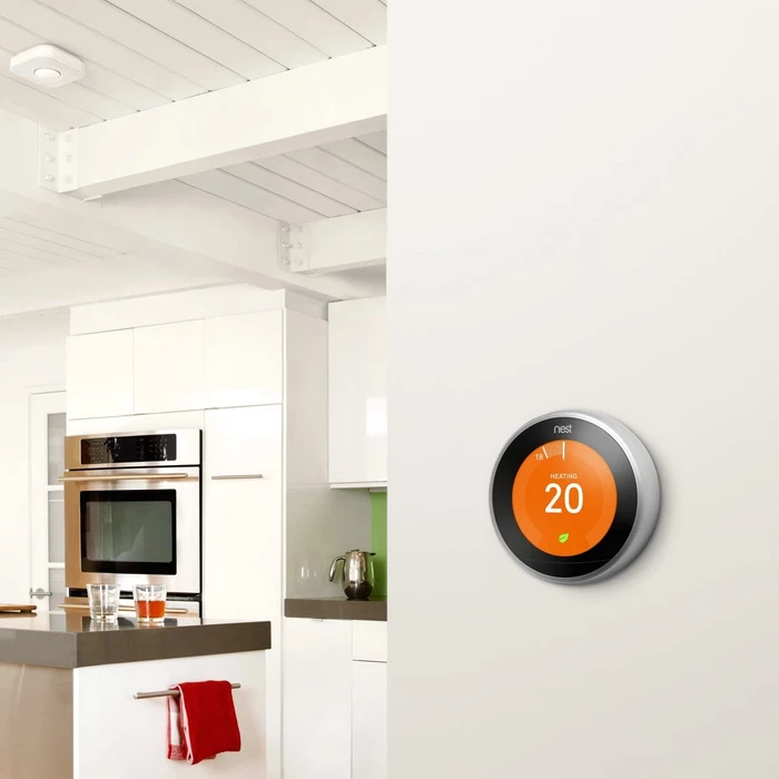 Nest Learning Thermostat, 3. Generation, Edelstahl silber