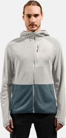 Odlo Ascent Mid Layer Hooded Funktionsjacke silver cloud/dark slate (Herren)