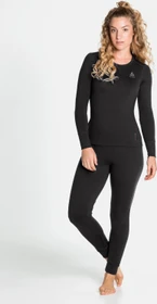 Odlo Natural Merino 200 Set schwarz (Damen)