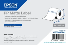 Epson Endlosetiketten PP Matte, 51mm, 29m, weiß