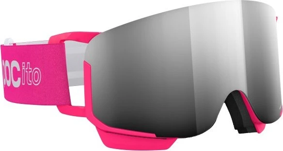 POC POCito Nexal fluorescent pink/clarity pocito-partly sunny silver (Junior)