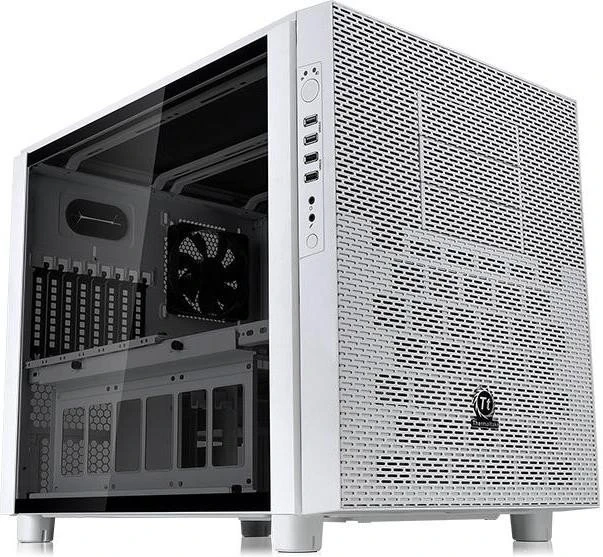 Thermaltake Core X5 Tempered Glass Snow Edition weiß, Glasfenster