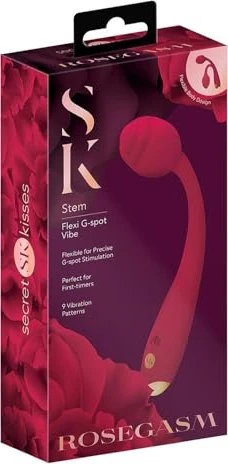 Secret Kisses Rosegasm Stem Flexi G-Vibe