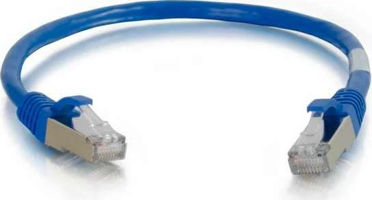 C2G Patchkabel, Cat6a, S/FTP, RJ-45/RJ-45, 15m, blau