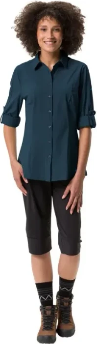 Vaude Farley Stretch Hemd langarm dark sea (Damen)