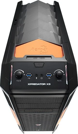 AeroCool XPredator X3 Evil Black Edition, Acrylfenster