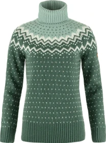 Fjällräven Övik Roller Neck Strickpullover deep patina/misty green (Damen)