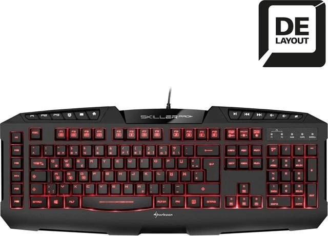 Sharkoon Skiller PRO+, USB, DE