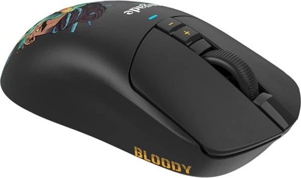 A4Tech Bloody R72 Ultra Duo Wireless Gaming Mouse mit Ladestation, Renegade Midnight, USB