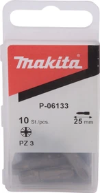 Makita Pozidriv Bit 1/4", PZ3x25mm, 10 Stück