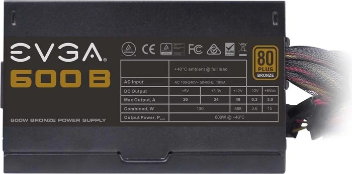 EVGA B 600 600W, ATX 2.3