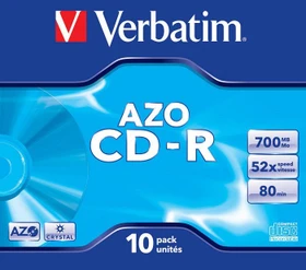 Verbatim Azo CD-R 80min/700MB, 52x, 10er Jewelcase
